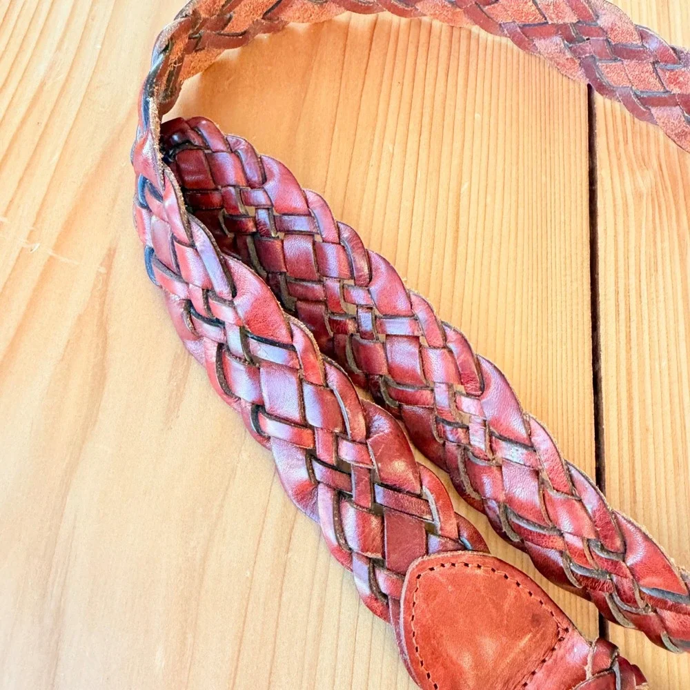 Vintage Turkish Collection Woven‎ Braided Leather Belt